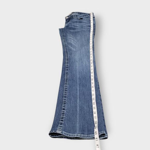 Vtg Y2K True Religion Becky Low-Rise Bootcut Jeans Flap Pockets Big T Sz 28 - Picture 12 of 12